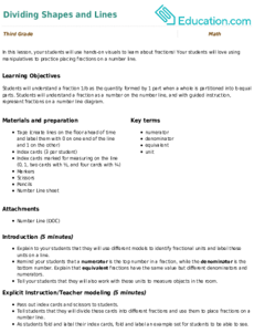 Dividing Shapes and Lines