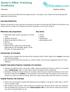 Doctor's Office: Practicing Vocabulary