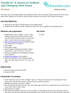 Double It!: A Lesson on Suffixes and Changing Verb Tense