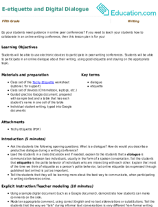 E-etiquette and Digital Dialogue