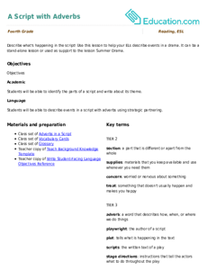 A Script with Adverbs