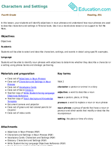 Characters and Settings