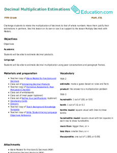 Decimal Multiplication Estimations