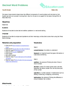 Decimal Word Problems