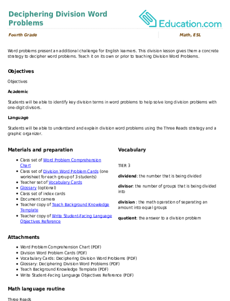 Deciphering Division Word Problems