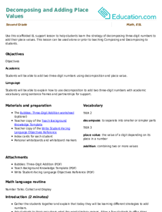 Decomposing and Adding Place Values