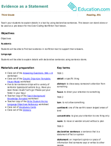 Evidence as a Statement