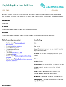 Explaining Fraction Addition