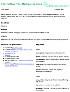 Information from Multiple Sources