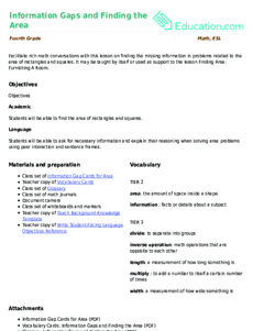 Information Gaps and Finding the Area