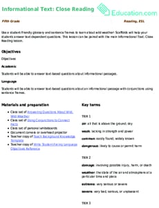 Informational Text: Close Reading