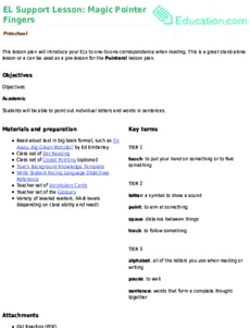 EL Support Lesson: Magic Pointer Fingers