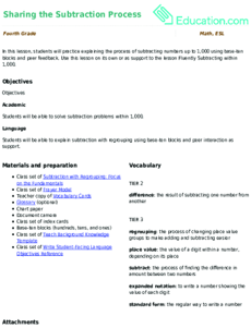 Sharing the Subtraction Process