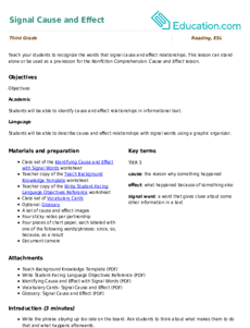 Signal Cause and Effect