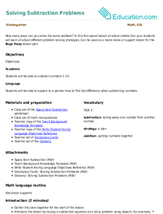 Solving Subtraction Problems