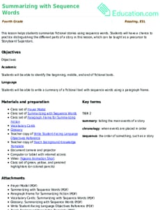 Summarizing with Sequence Words