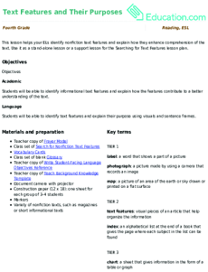 Text Features and Their Purposes