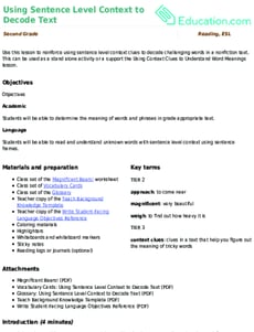 Using Sentence Level Context to Decode Text