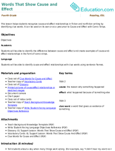 Words That Show Cause and Effect