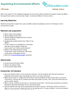 Explaining Environmental Effects