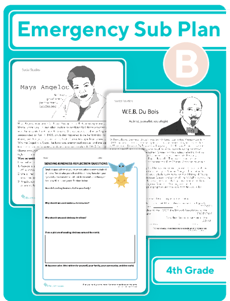 Fourth Grade Daily Sub Plan B