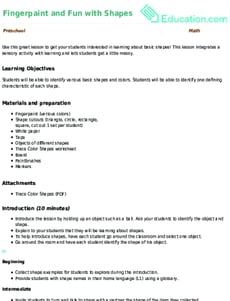 Fingerpaint and Fun with Shapes