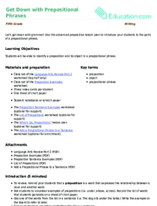 Get Down with Prepositional Phrases