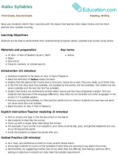 Haiku Syllables
