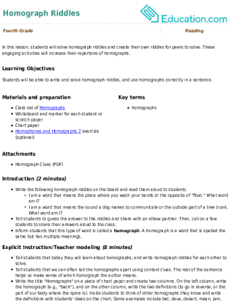 Homograph Riddles