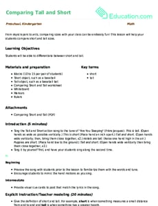 Comparing Tall and Short