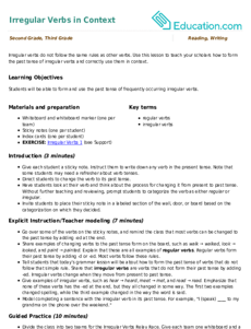 Irregular Verbs in Context