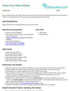 Know Your Place Values