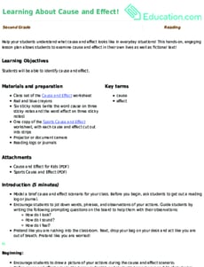 Learning About Cause and Effect!