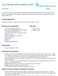 Let's Mingle with Irregular Verbs!