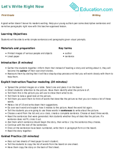 Let's Write Right Now