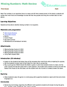 Missing Numbers: Math Review
