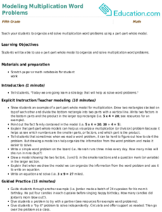 Modeling Multiplication Word Problems
