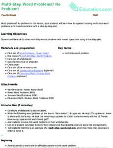 Multi-Step Word Problems? No Problem!