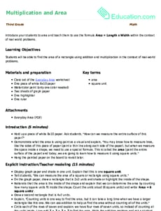 Multiplication and Area