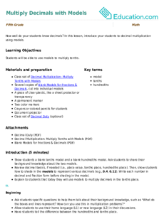 Multiply Decimals with Models