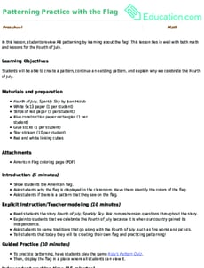 Patterning Practice with the Flag