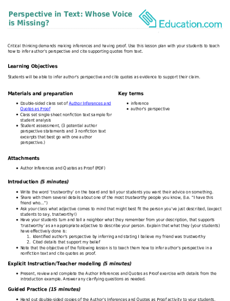 Perspective in Text: Whose Voice is Missing?