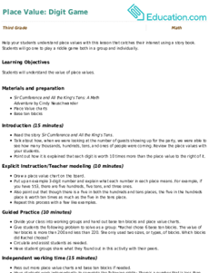 Place Value: Digit Game