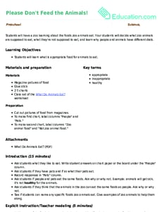 Please Don't Feed the Animals!