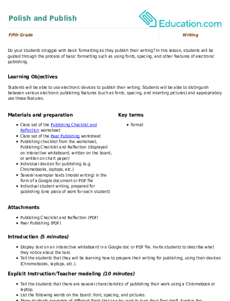Polish and Publish