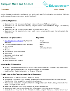 Pumpkin Math and Science