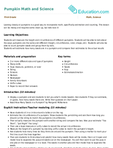 Pumpkin Math and Science