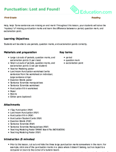 Punctuation: Lost and Found!