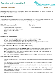 Question or Exclamation?