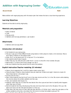 Addition with Regrouping Center